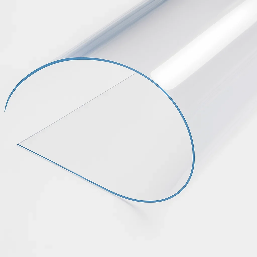 PVC Pentaprint Brillo 1 Cara / Mate 1 Cara Grabada-Transparente