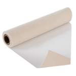 Vinilo Textura Lienzo Lino Blanco Mate Polimérico 160µ - 105cm x 30 metros - 160µ - Polimérico Blanco Mate - Removible High Tack