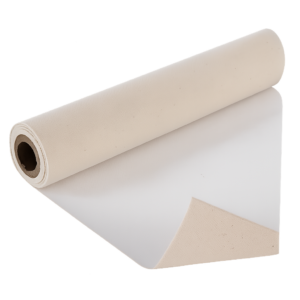 Vinilo Textura Lienzo Lino Blanco Mate Polimérico 160µ