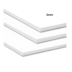 Cartón Pluma 3mm Adhesivo - 3 mm - Blanco Adhesivo - A4 - 25 unidades