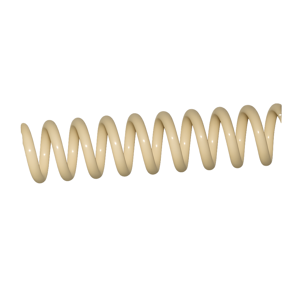 Espiral de Plástico Crema Paso 50