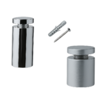 Tornillo Separador Colgador Pared Blister 4u - 13 x 13 mm - Brillo - 4 Unidades