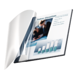 Carpetas Térmicas Transparentes con Cartulina - Transparente PVC - Blanca - 6mm/60h - 100 unidades