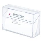 Portatarjetas de Cristal - Polipropileno Transparente - 20