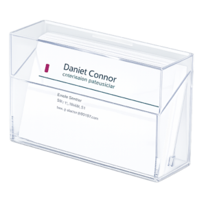 Portatarjetas de Cristal