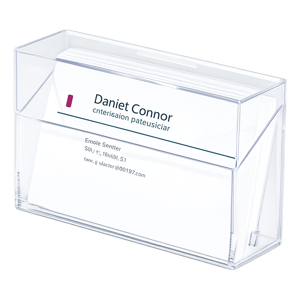 Portatarjetas de Cristal