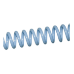 Espiral de Plástico Azul Cristal paso 64 - Azul Cristal - 64 (5mm) - 36 - 25 unidades