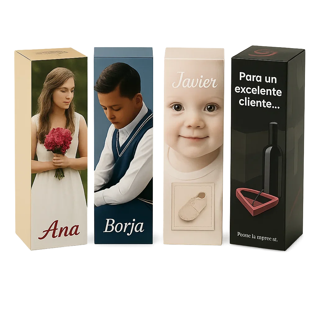 Caja de Vino Personalizable 100 Unidades