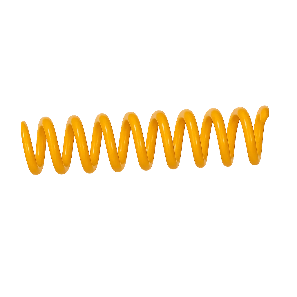 Espiral de Plástico Amarillo Paso 64