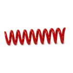 Espiral de Plástico Rojo Paso 50 - Rojo - 50 (635mm) - 26 - X Unidad
