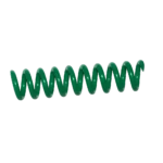 Espiral de Plástico Verde Manzana Paso 64 - Verde Manzana - 64 (5mm) - 32 - 25 unidades