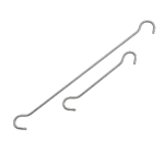 Ganchos Dobles Metálicos 2mm - 100mm - 100