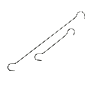 Ganchos Dobles Metálicos 2mm