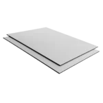 Panel de Aluminio 3mm/0.21mm - Brillo/Brillo - 1000x1500mm - 3mm-0,21mm - Silver/Blanco