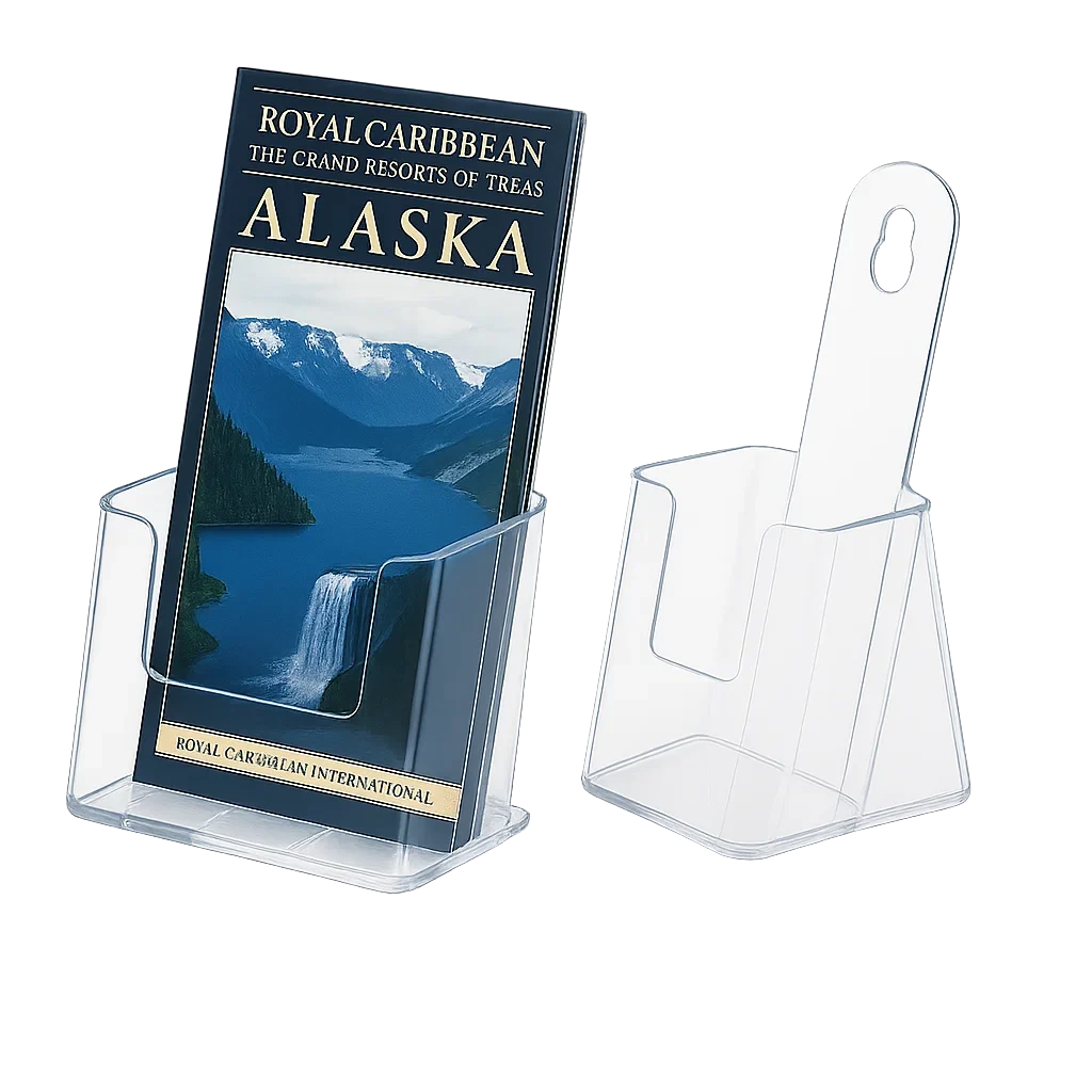 Porta Folletos 1/3 A4 Mural y Sobremesa