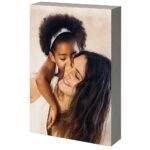 Taco De Madera Con Impresión Fotográfica - 10cm x 20cm - Blanco - Sin Imprimir