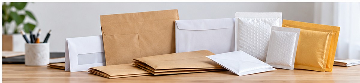 Sobres blancos, bolsas kraft y sobres acolchados Merkaprinter